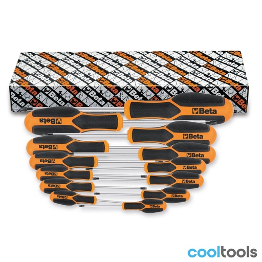 Beta | 1227TX/S13 | Set van 13 Morphos-schroevendraaiers voor Torx-schroeven | 012270213