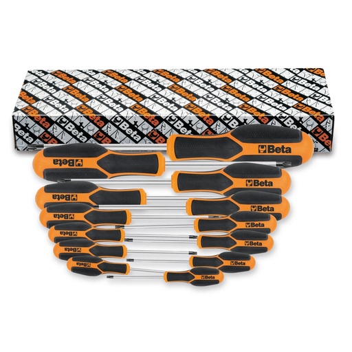Beta | 1227TX/S13 | Set van 13 Morphos-schroevendraaiers voor Torx-schroeven | 012270213