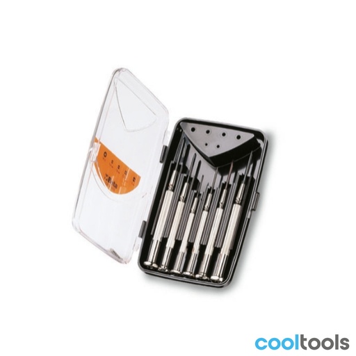 Beta | 1229LPH/A6 | Set 6 microschroevendraaiers sleuf en kruiskop, serie 1229LP en 1229PH | 012290310