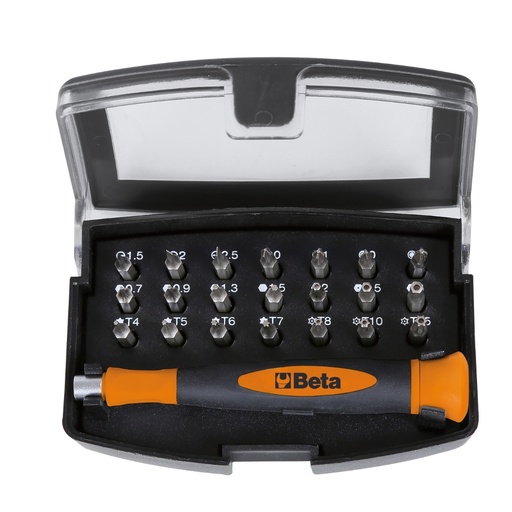 Beta | BW 1256/C21-1 | Set met 21 bits en magnetisch bithouderhandvat, in kunststof box