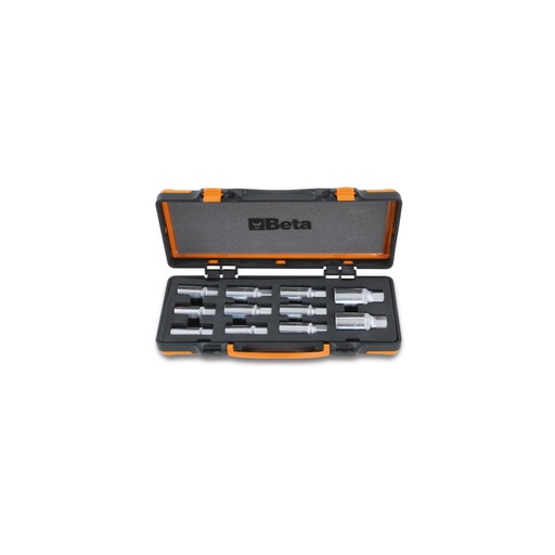Beta | 1433/C11 | Set tapeinduithalers, 11-delig, met 1/2" insteekvierkant in metalen kist | 014330311