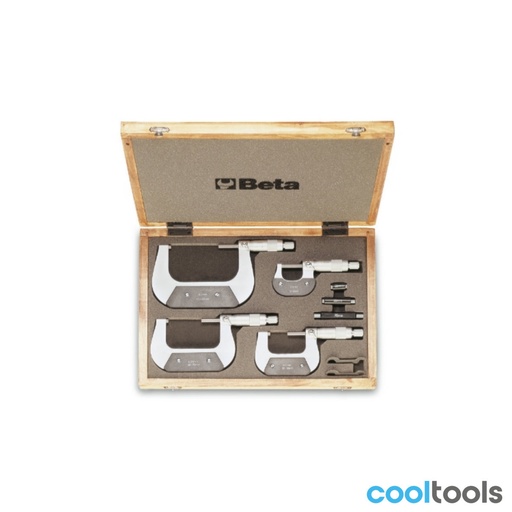 Beta | 1658/C4 | Set buitenmicrometers, 4-delig | 016580001