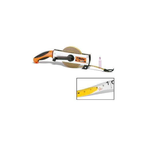 Beta | 1694B/L | Meetlint met handgreep, aluminium huis, stalen band, klasse II | 016940350