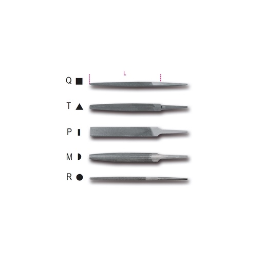 Beta | 1718A6/Q | Vierkante halfzoete vijlen, 6 inch, zonder handgreep