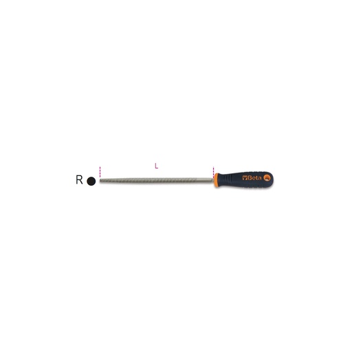 Beta | 1719BM/RR | Ronde rasp met bi-materiaal handvat, antislip | 017190351