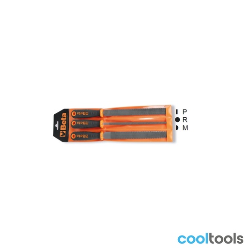 Beta | 1719BMR/B3 | Set van 3 raspen met handvat in etui | 017190358