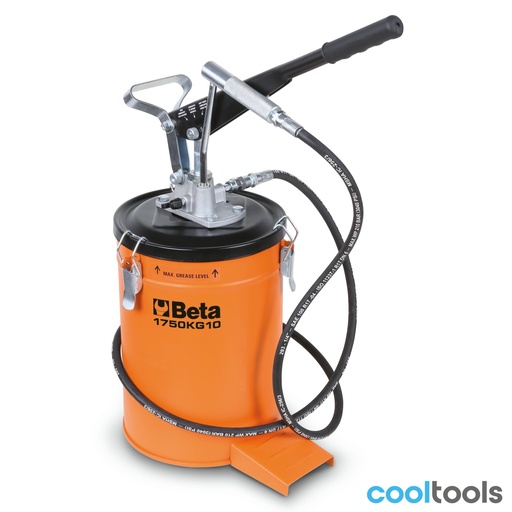 Beta | 1750KG10 | Vetafgiftepomp met pistool, 10 kg, met hogedrukslang 2 m | 017500100