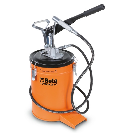 Beta | 1750KG10 | Vetafgiftepomp met pistool, 10 kg, met hogedrukslang 2 m | 017500100