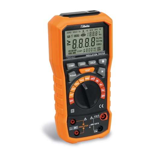 Beta | 1760OHM/2 | Multimeter/ohmmeter voor hoogvoltage-isolatietesten | 017600027