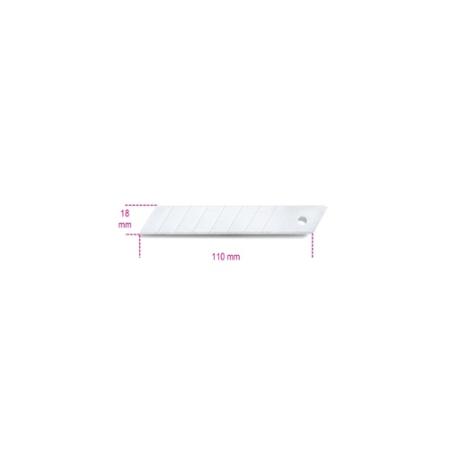 Beta | 1771RL | 10 reserve afbreekmessen 18 mm voor 1771, 1771BM en 1771F | 017710010