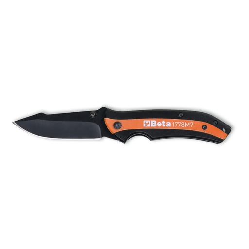 Beta | 1778M7 | Inklapbaar mes, roestvaststalen miniblad, handvat met glasvezel, in houder | 017780015