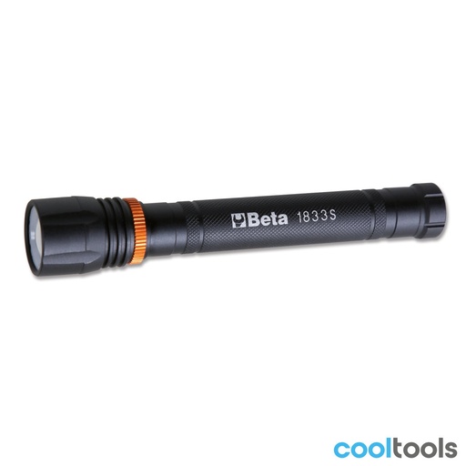 Beta | 1833S | LED-zaklamp geanodiseerd aluminium, tot 500 lumen