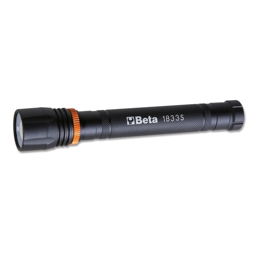 Beta | 1833S | LED-zaklamp geanodiseerd aluminium, tot 500 lumen