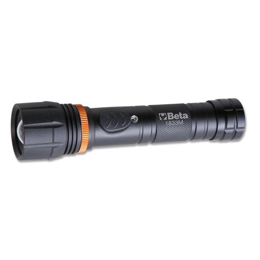 Beta | 1833M | LED-zaklamp geanodiseerd aluminium, tot 700 lumen