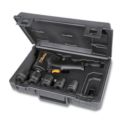 Beta | 1927XM/K5 | Compacte slagmoersleutel met 5 slagdoppen in koffer | 019270129