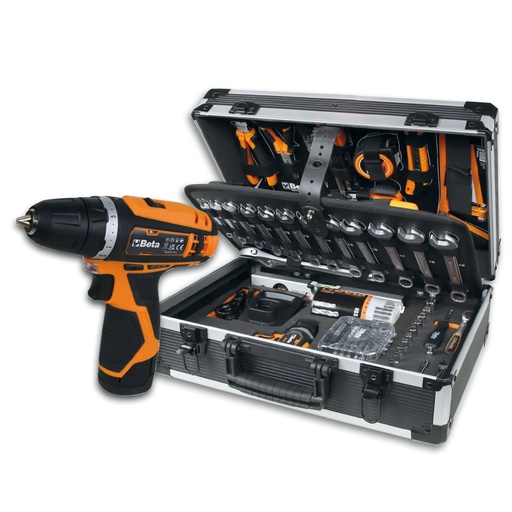 Beta | 2056E 12V/19P | Gereedschapskoffer 146-delig met 12V schroefmachine | 020566032