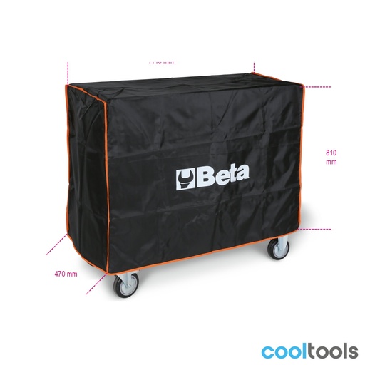 Beta | 2400-COVER/RSC24AXL | Nylon hoes voor gereedschapwagens C24SA-XL, C24SL en C24SL-CAB | 024000930