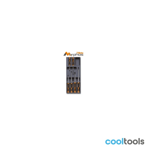 Beta | T187MH | ABS-inlegmodule met Morphos-schroevendraaiers voor Tamper Resistant Torx | 024240187