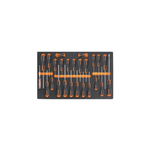 Beta | M213K | EVA-foam module met Evox-schroevendraaiers voor sleuf-, Phillips- en Torx-schroeven | 024509213