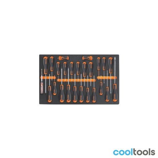 Beta | M213K | EVA-foam module met Evox-schroevendraaiers voor sleuf-, Phillips- en Torx-schroeven | 024509213