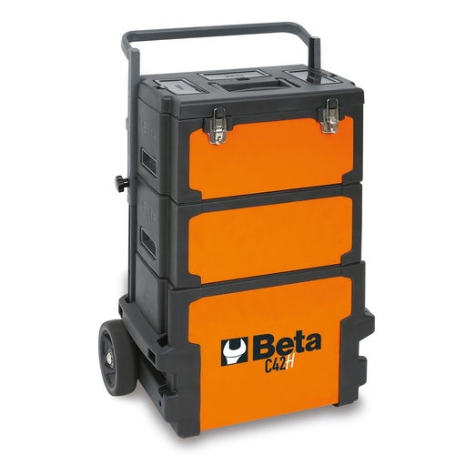 Beta | C42H | Gereedschapstrolley met 3 afneembare gereedschapskoffers | 042000002