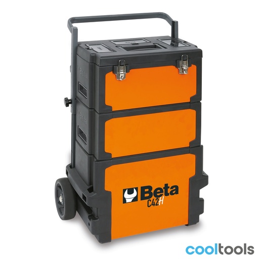 Beta | C42H | Gereedschapstrolley met 3 afneembare gereedschapskoffers | 042000002