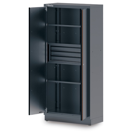 Beta | C45PRO | Tweedeurs gereedschapskast met 3 laden en beugel | 2.0 AS2/3C | 045000482