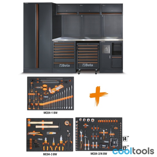 Beta | C45PRO | Werkplaatsinrichting met 196 universele gereedschappen | X/196UT | 045001987
