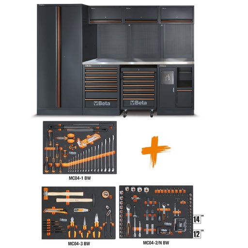 Beta | C45PRO | Werkplaatsinrichting met 196 universele gereedschappen | X/196UT | 045001987