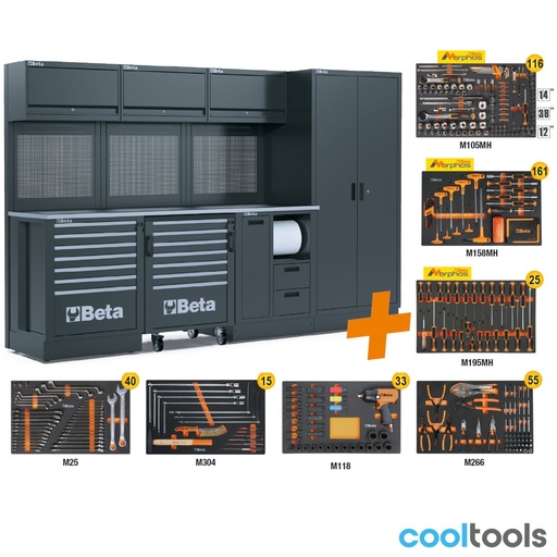 Beta | RSC50 | Werkplaatscombinatie met 445-delige gereedschapsset | RSC50 2.0 FX/445UT | 050001086