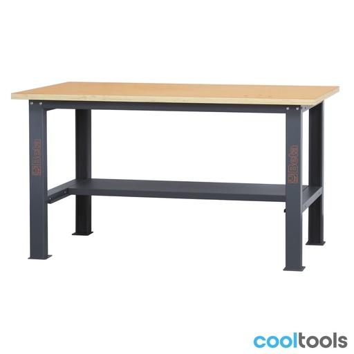 Beta | C58BC-W1,6 | Werkbank met houten werkblad, 1,6 m lang | 058000601