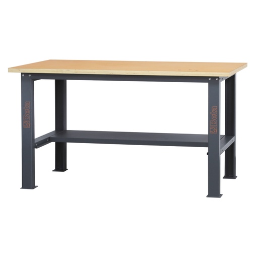 Beta | C58BC-W1,6 | Werkbank met houten werkblad, 1,6 m lang | 058000601