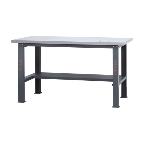 Beta | C58BC-X1,6 | Werkbank met RVS-gecoat MDF-werkblad, 1,6 m lang | 058000606