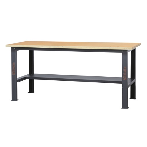 Beta | C58BC-W2,1 | Werkbank met houten werkblad, 2,1 m lang | 058000621