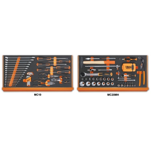 Beta | 5927VU/M | Assortiment 108 universele gereedschappen in EVA-foam inlegbakken | 059271021