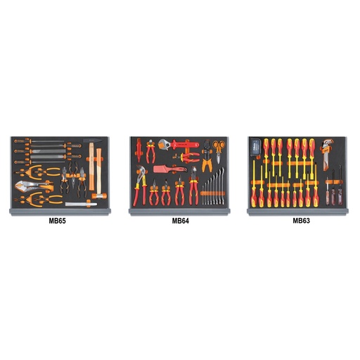 Beta | 5935ET/1MB | Assortiment 95 gereedschappen voor ladenblok C35 in EVA-foam inlegbakken | 059351332