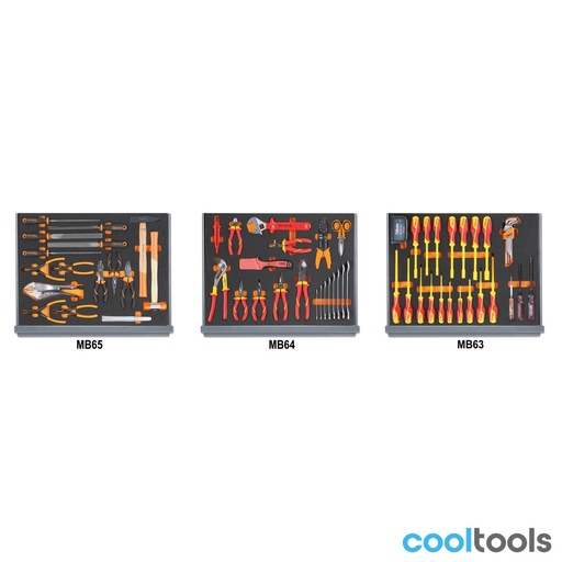 Beta | 5935ET/1MB | Assortiment 95 gereedschappen voor ladenblok C35 in EVA-foam inlegbakken | 059351332
