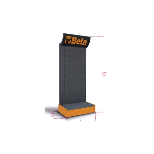 Beta | C64 | Wanddisplay voor kleding en schoenen | 064000021
