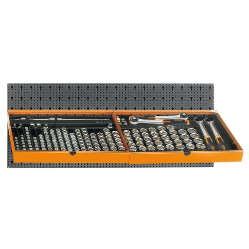 Beta | 6600 M/125 | 133-delig gereedschapsassortiment met haken, zonder paneel | 066000125