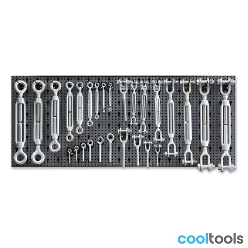 Beta | 8600+R/12 | Staalkabelassortiment, 259-delig, met haken zonder paneel | 086000012