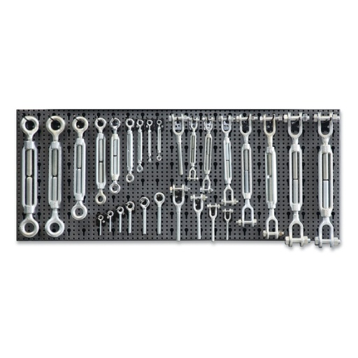 Beta | 8600+R/12 | Staalkabelassortiment, 259-delig, met haken zonder paneel | 086000012
