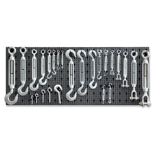 Beta | 8600+R/13 | Staalkabelassortiment, 230-delig, met haken zonder paneel | 086000013