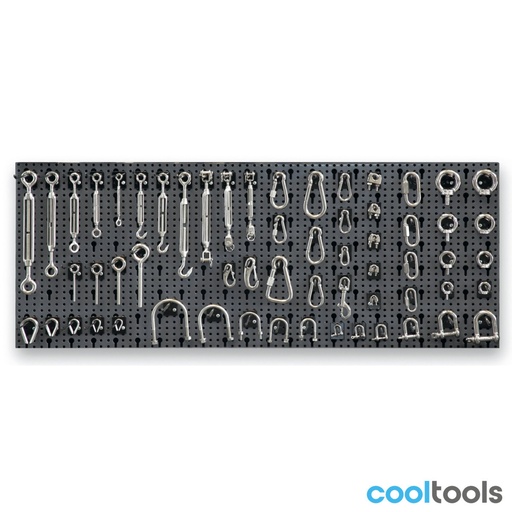 Beta | 8600+R/412 | Roestvaststalen kabelassortiment, 348-delig, met haken zonder paneel | 086000412