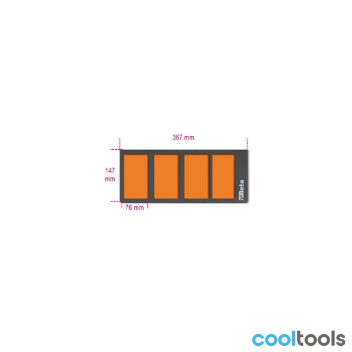 Beta | VPM3 | EVA-foam module met 4 opbergvakken | 088870353