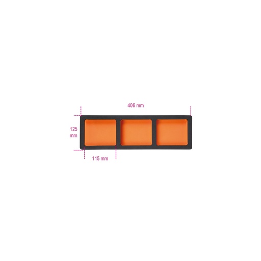 Beta | VPM7 | EVA-foam module met 3 opbergvakken voor C45PRO 2.0 | 088870356
