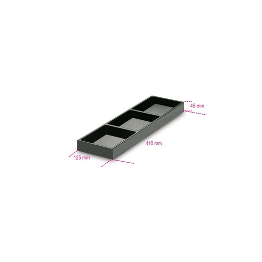 Beta | VP-3SC | ABS-inlegbak met 3 vakken voor wagen C04TSS-7 en C45PRO 2.0 | 088880356