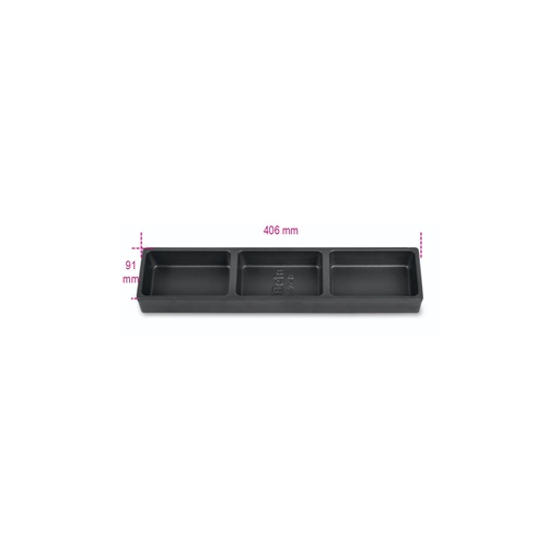 Beta | VP7-C | ABS-inlegbak met 3 vakken voor gereedschapswagens C45PRO 2.0 | 088880361