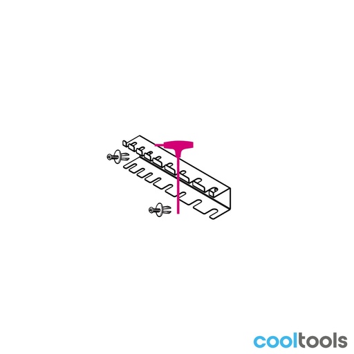 Beta | S96T/8 | wandhouder voor 8 T-inbussleutels, plaatstaal | 088880431
