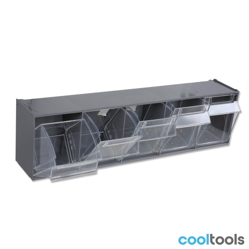 Beta | PM/5C | Magazijnbakjes 5-vaks, kunststof met wandhouder | 088880450