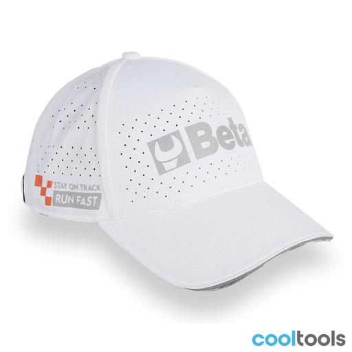 Beta | 9525WB | Baseballcap met gebogen klep, wit | 095251032